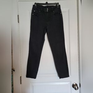 Tahari Black double button Skinny jeans